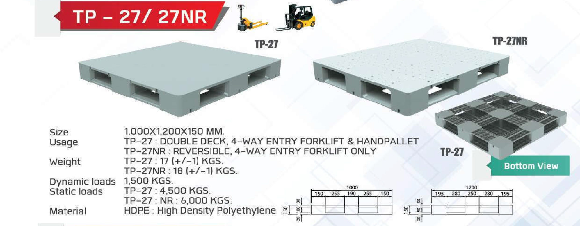 Light-Weight-pallet-TP27-27NR