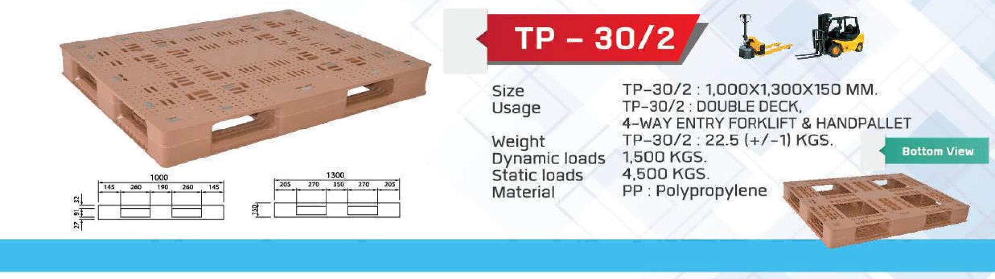 Non-Reversible-pallet-TP-30-2